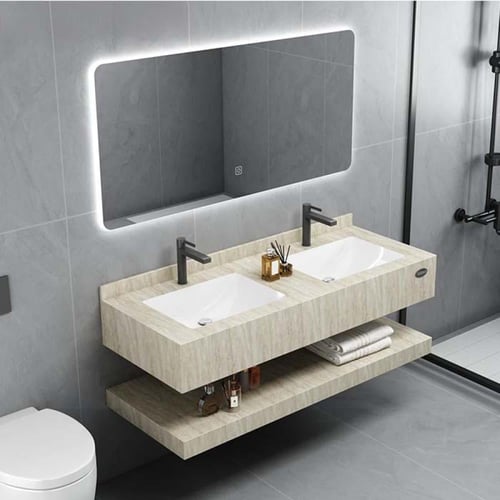 مغسلة رخام OS176 12212170 ليزر بيج لامع | متوفر حو...