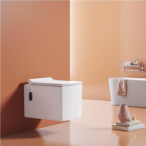 كرسي إفرنجي أبيض معلق ستامينا Stamina