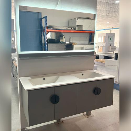 مغسلة ديكور 120 سم خشب رمادي لؤلؤي | أوريانت ستاند...