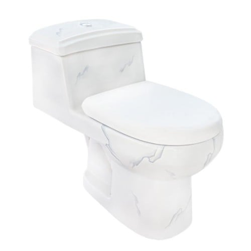 كرسي افرنجي صدف ابيض رخامي 25CM بورسلينا