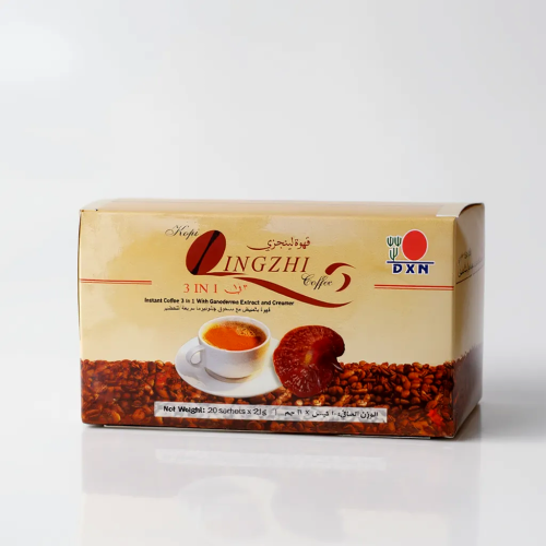 دي اكس ان لينجزي 3*1 قهوة بالمبيض مع مسحوق الجانود...