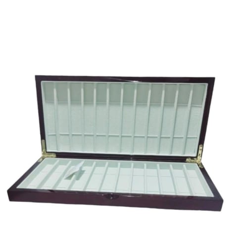 صندوق منظم اقلام خشبي 24 خانة