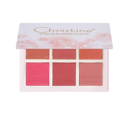 باليت احمر خدود 6 الوان (A) من كرستين
