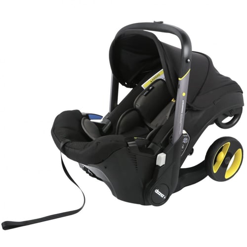 عربية كارسيت لون أسود ( كرسي سيارة + عربية)