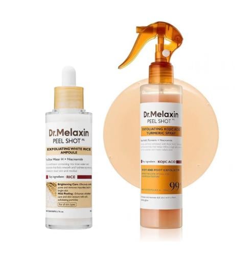 مجموعة دكتور ميلاكسين للتفتيح والتقشير بالأرز والك...