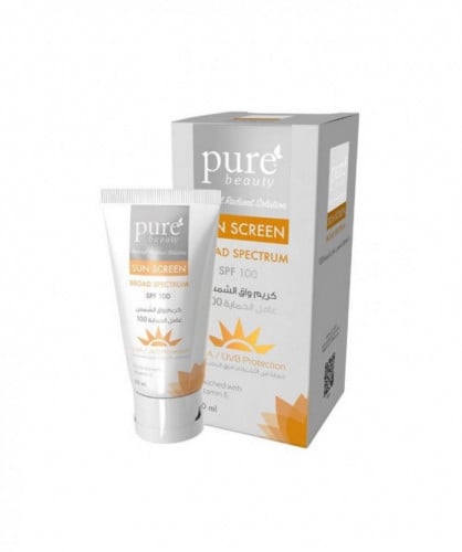 كريم واقي الشمس عامل حماية 100 من بيور بيوتي - 50...