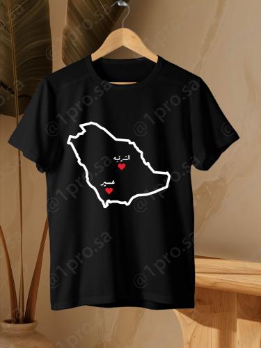 تيشيرت خريطه المدن مضيئه