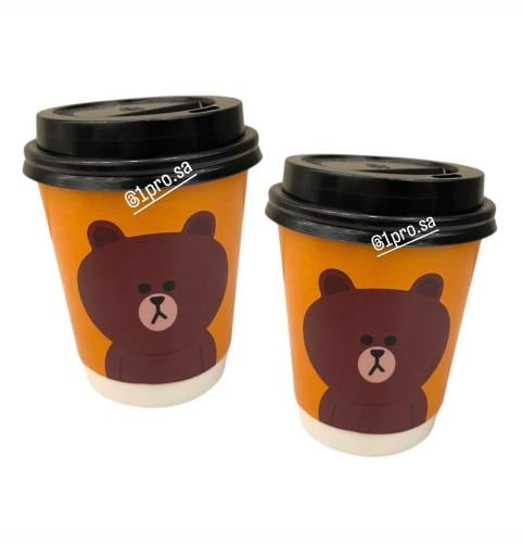 اكواب مع اضافه الاسم 12كوب