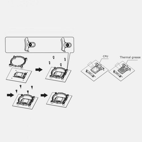 COOLMOON Q2 RGB LED Computer PC CPU Chassis Coolin...
