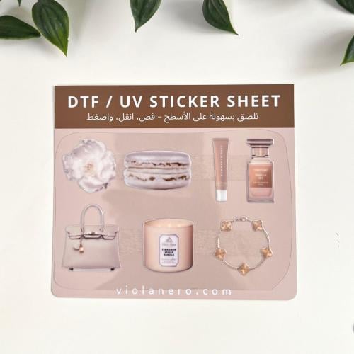 قولد - ستيكر شيت UV DTF