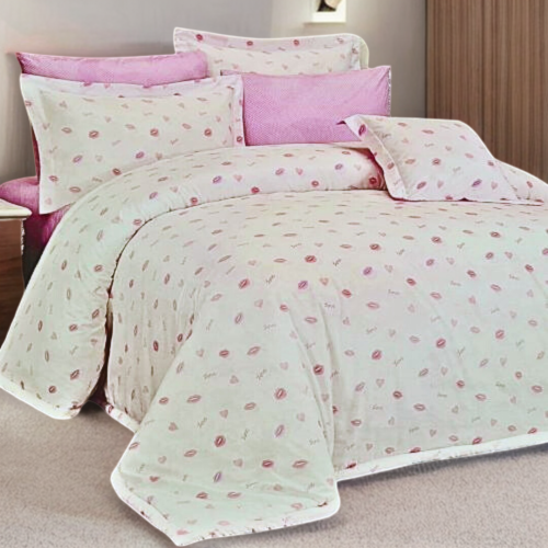 مفرش مزدوج قطن مشجر 6 قطع (1452)