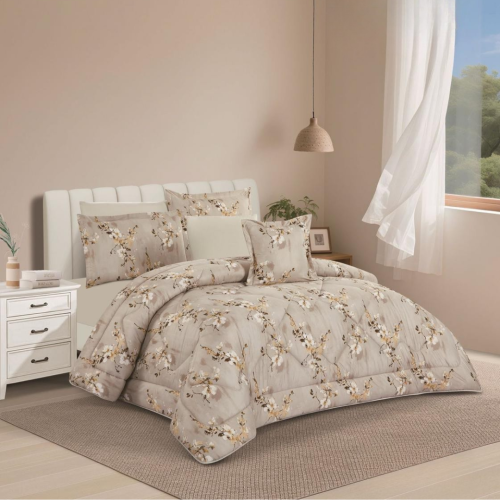 مفرش مزدوج ناعم مشجر ربيعي (2811)