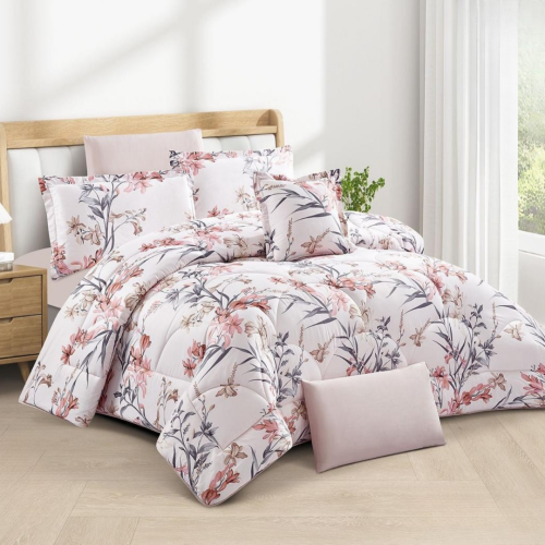 مفرش مزدوج ناعم مشجر ربيعي (2802)