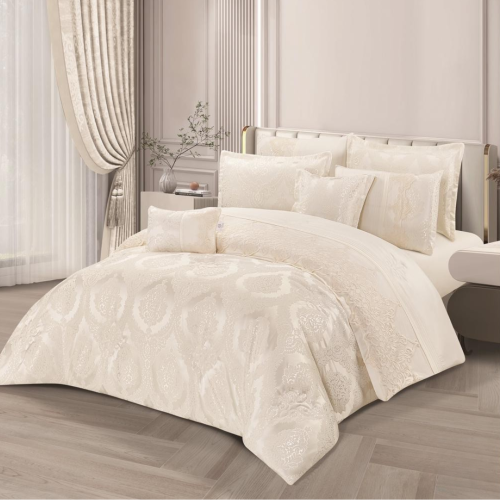 مفرش مزدوج جاكار عرائسي ٨ قطع (2243)