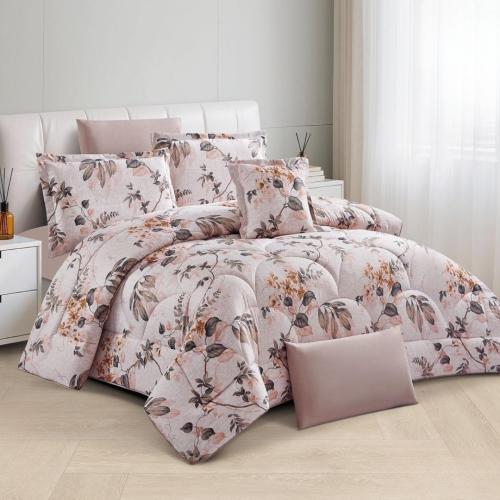 مفرش مزدوج ناعم مشجر ربيعي (2801)