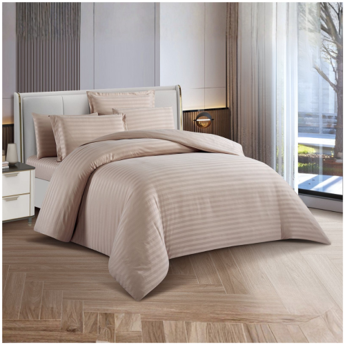 مفرش مزدوج ناعم سادة مقلم (2833)