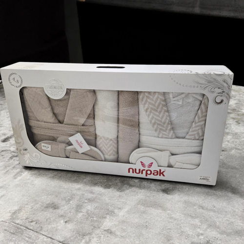 طقم روب حمام تركي ٨ قطع (????)