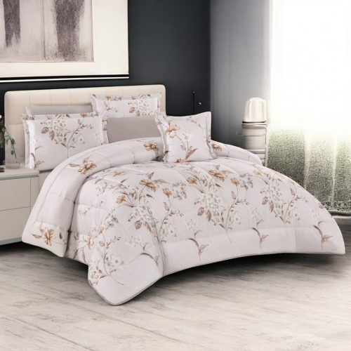 مفرش مزدوج ناعم مشجر ٧ قطع (2191)