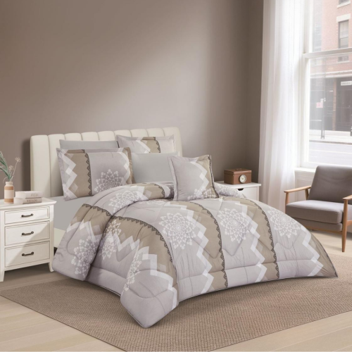 مفرش مزدوج ناعم مشجر ربيعي (2814)