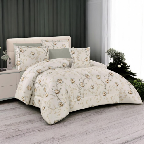 مفرش مزدوج ناعم مشجر ٧ قطع (2192)