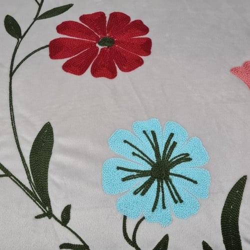 مفرش مزدوج شتوي سادة منقوش 6 قطع (1474)