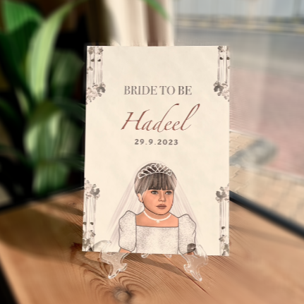 لوحة رسم عروس