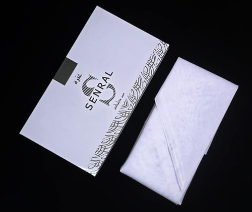 غترة SENRAL رجالية بيضاء – تصميم أنيق وجودة عالية