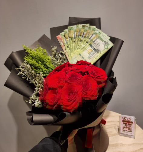 باقة ورد من غير مبلغ مالي