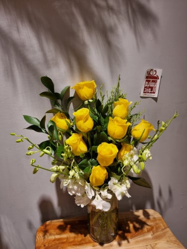 فازة ورد طبيعي
