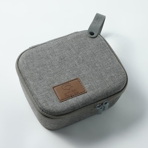 شنطة رصاصي مع 6 أكواب