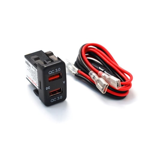 منفذين USB شحن سريع QC مستطيل تويوتا كبير مع مقياس...