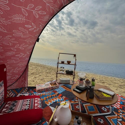 مجموعة الشاطئ من سحابة خير - أحمر