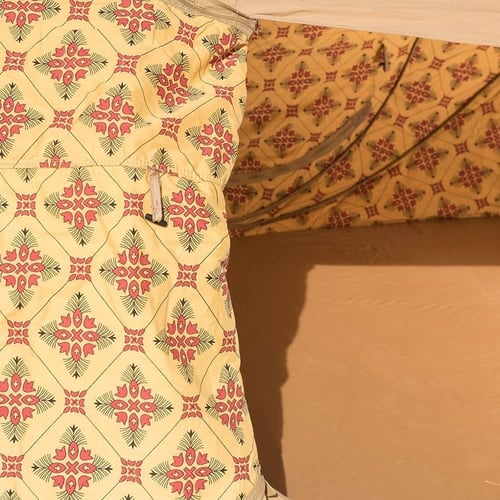 خيمة بانوراما 2.5*1.5 متر لون رملي قماش تنزاني مبط...