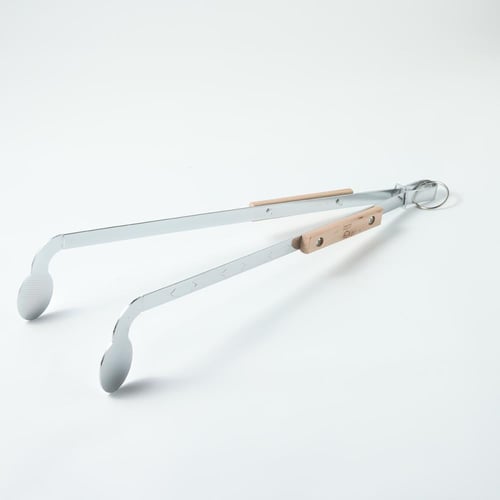 ملقط حديد مقبض خشبي وسط