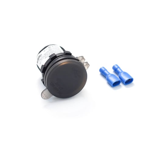 منفذ شحن Type-C + منفذ USB شحن سريع QC دائري بغطاء...