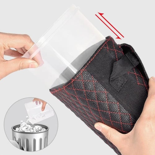 سلة بغطاء تعلق خلف الكرسي