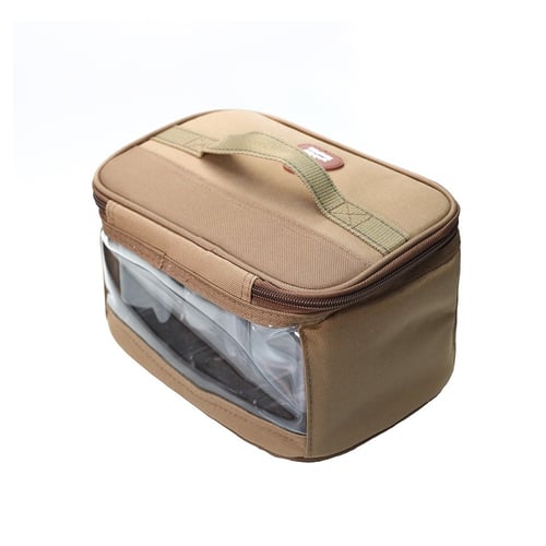 شنطة بهارات مع 6 علب كبيرة لون ربيعي