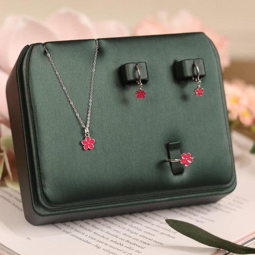 طقم زهرة الربيع الحمراء - 0588