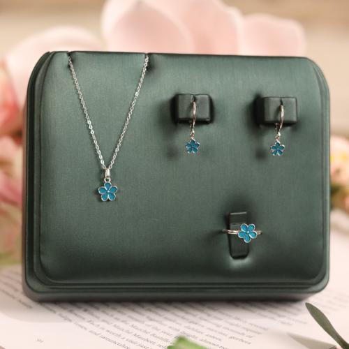 طقم زهرة الربيع الزرقاء - 0590