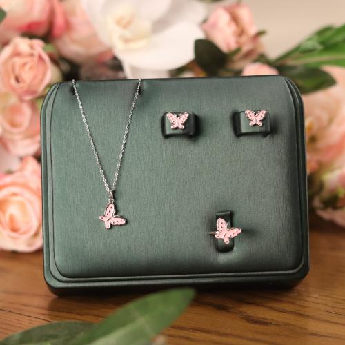 طقم الفراشات الوردي - 0589