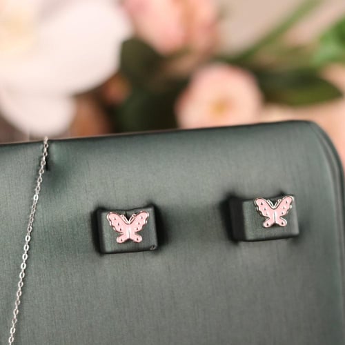 طقم الفراشات الوردي - 0589