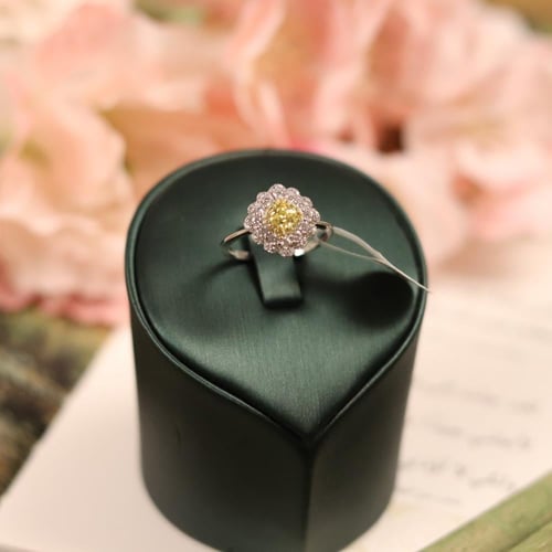 خاتم أنيق من الفضة عيار 925 - 0105