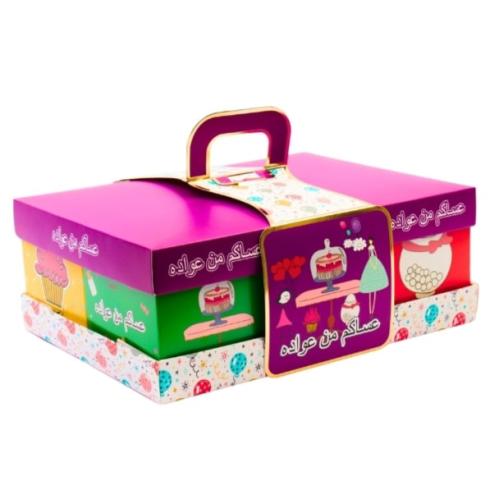 توزيعات عيد كرتونيـة حامل توزيعات يحتوي علي 6 بوكس...