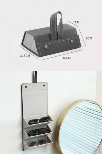 حافظة نظارات على شكل حقيبة