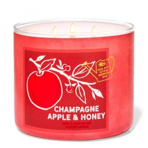 شمعة معطرة بثلاث فتلات ريز بيري ميموزا من باق اند...