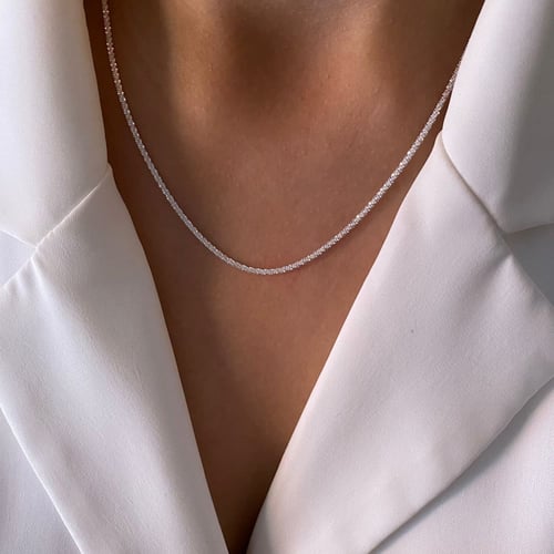 تشوكر ناعم فضة عيار 925