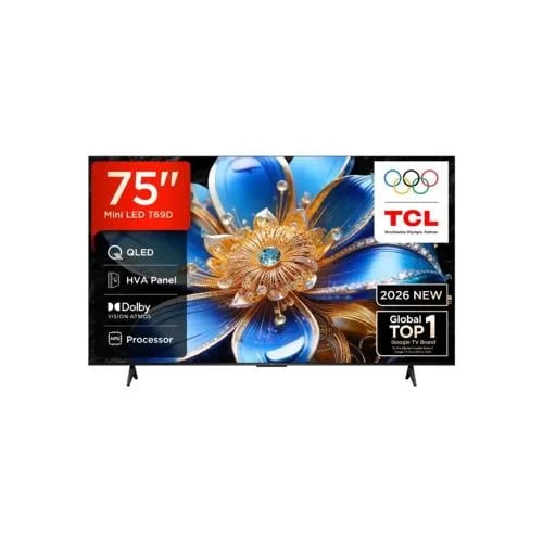 شاشة TCL تي سي ال 75 بوصة QLED, GOOGLE – موديل 75T...