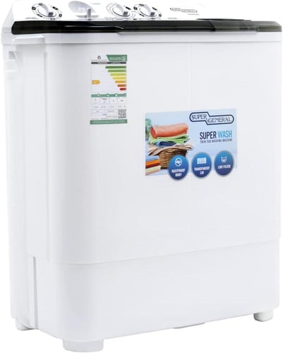 غسالة سوبر جنرال 6 كيلو ابيض KSGW66N