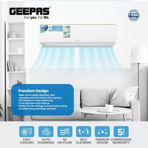 مكيف جيباس اسبلت بارد18 وحدة GACS1811KCA