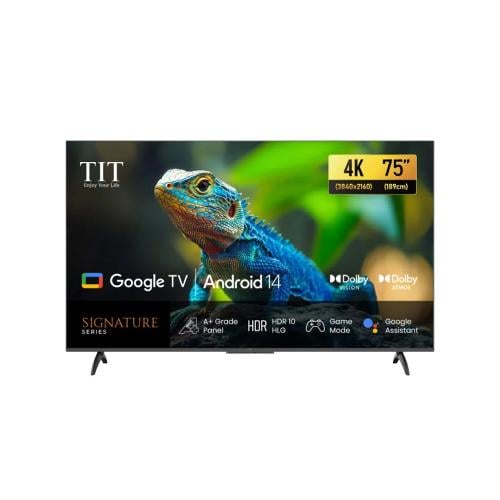 شاشة تي اي تي 75 بوصة 4K جوجل TV تردد 120HZ موديل...